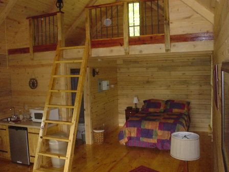 Interior of Log Cabin