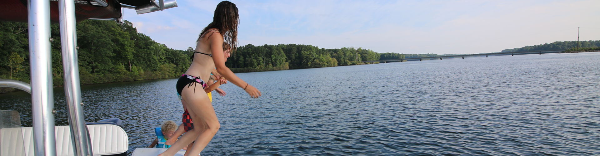 Swimming at Lake Mayo