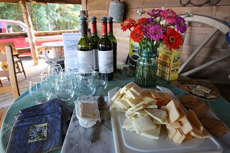 Wine and Cheese for Cowgirl Retreat at Shangrila Guest Ranch